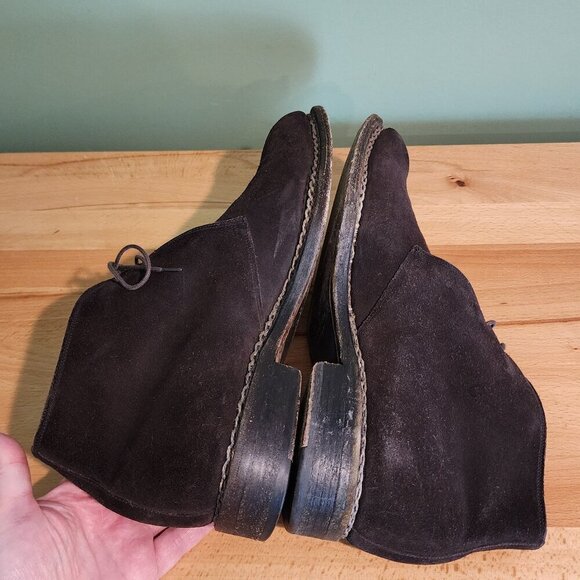 Calzoleria Harris Firenze Italy Suede Lace Up Chukka Boots for Barney\'s New York main image 5